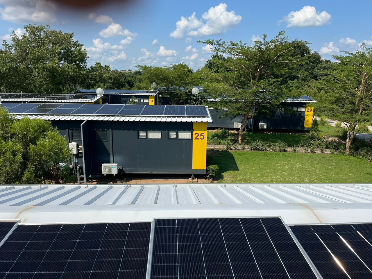 Residential rooftop solar installation